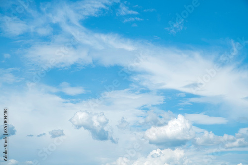 blue sky with clouds