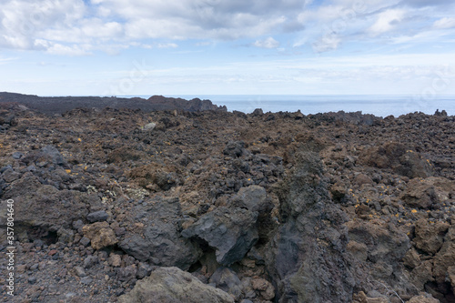 Typical Coastal Landscape in El Hierro, Canary Islands