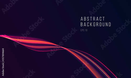 Abstract design element of gradient hot magma wave, smoth fluid shape, wallpaper cover, design copy