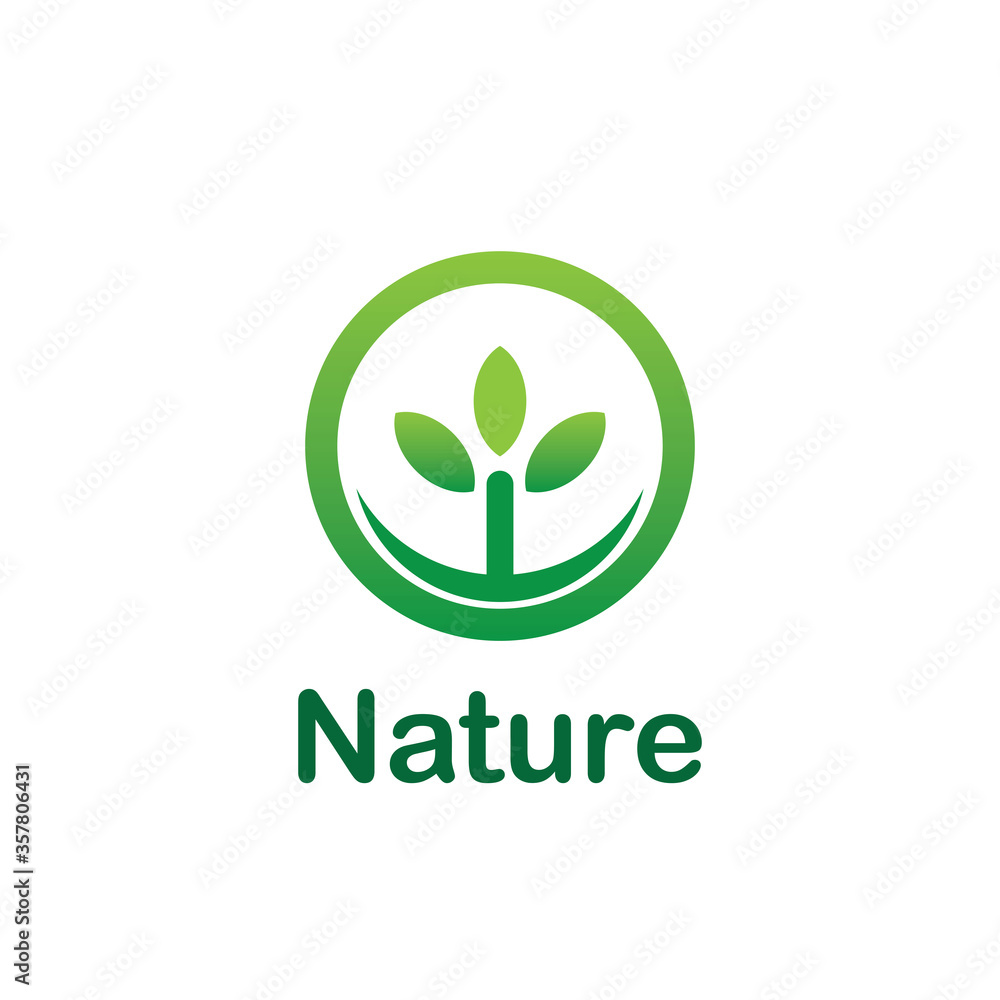 Nature Logo Design Natural Vector Nature Logo Design Natural Vector