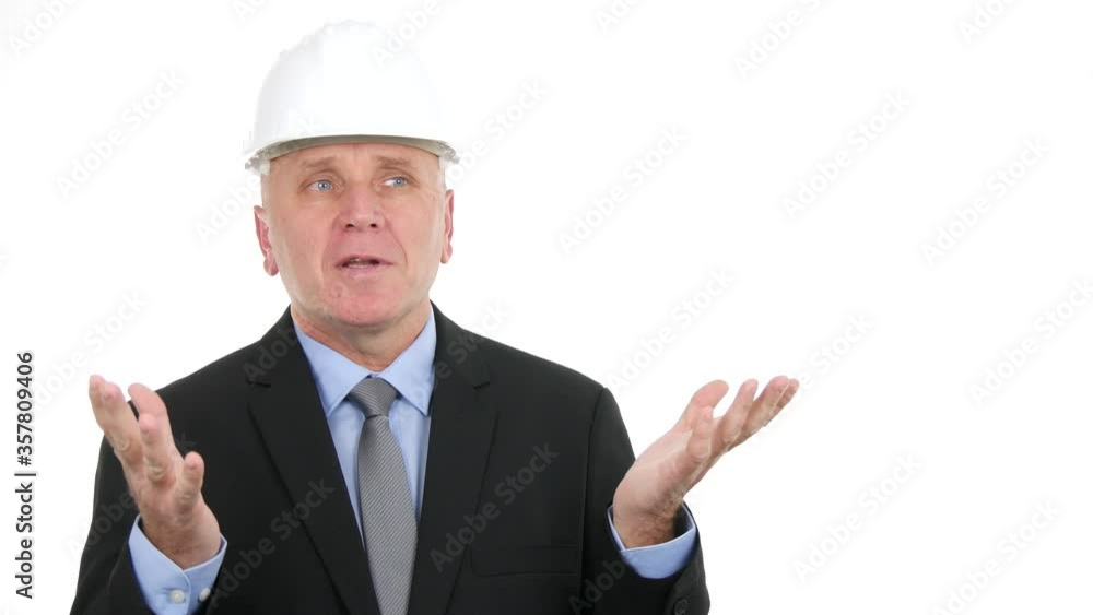 Portrait with an Engineer Taking and Gesturing in a Meeting Portrait with an Engineer Taking and Gesturing in a Meeting
