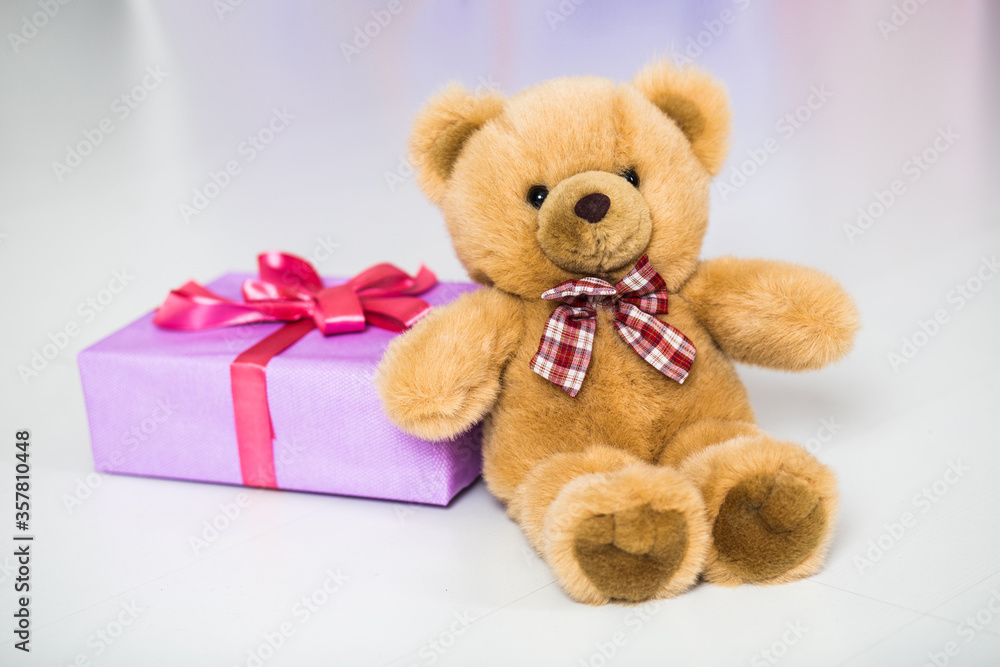 teddy bear with gift box teddy bear with gift box