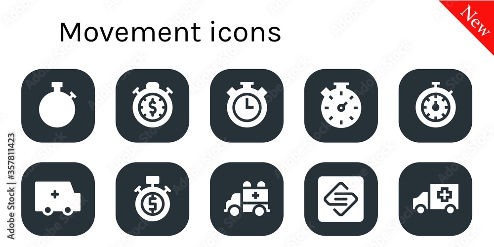 movement icon set movement icon set