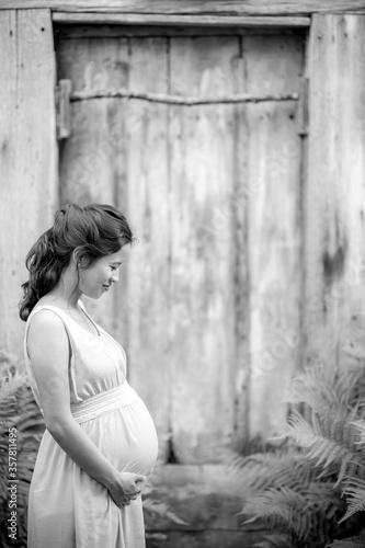 Young pregnant Woman expecting a child - Happy Moments