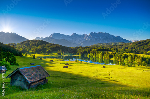 Geroldsee mit Karwendel, Bayern, Deutschland photo