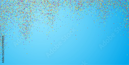 Festive confetti. Celebration stars. Colorful conf