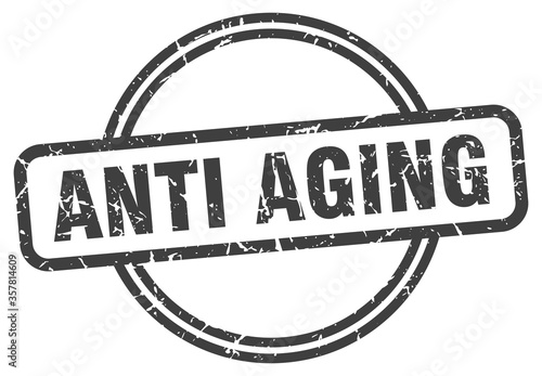 anti aging grunge stamp. anti aging round vintage stamp