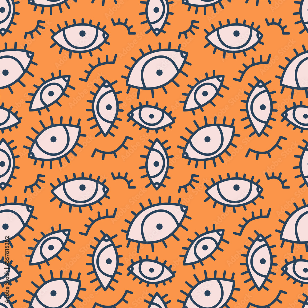 Eyes seamless pattern. Ideal for background, wallpaper, textile, backdrop, wrapping paper. Pattern design. Eyes seamless pattern. Ideal for background, wallpaper, textile, backdrop, wrapping paper. Pattern design.