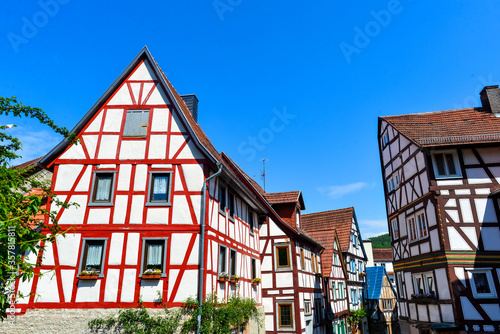 Fachwerkhäuser in der Altstadt von Bad Orb Hessen photo