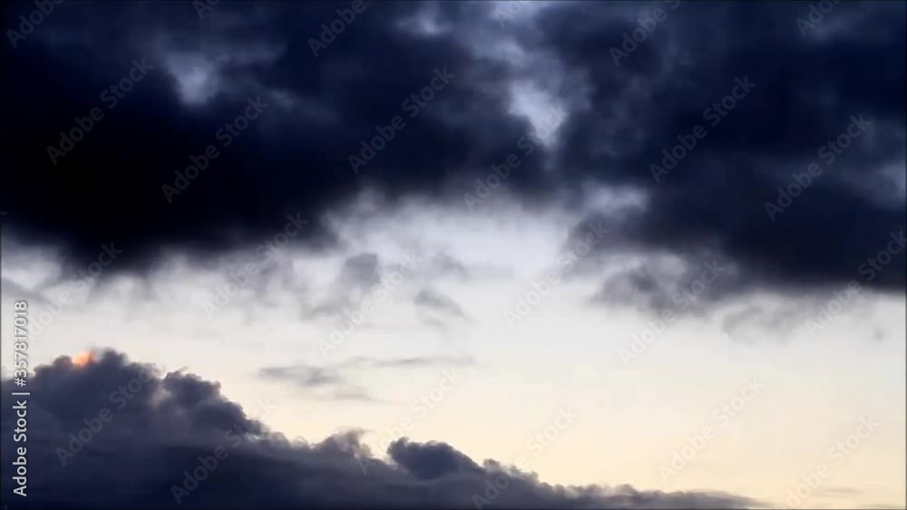 rain clouds, time lapse
