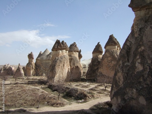 Naturally shapen rocks in Cappadocia
 photo