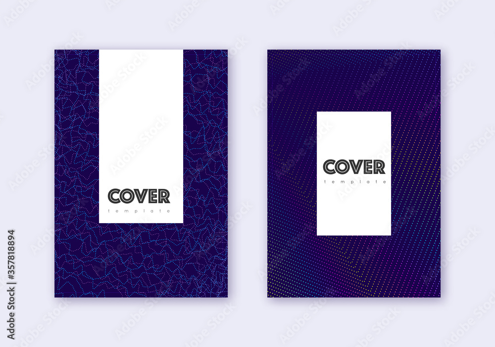 Hipster cover design template set. Rainbow abstrac Hipster cover design template set. Rainbow abstrac