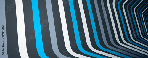 Abstract lines in 3D dimensional perspective abstract vector background, cool funky design layout, 70s retro template.