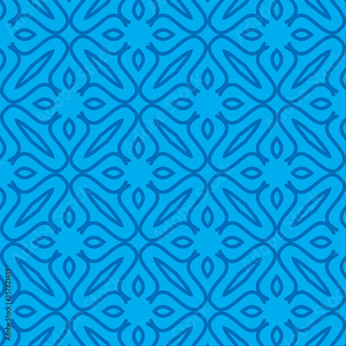 Vector seamless pattern texture background  geometric shapes  colored in blue colors.