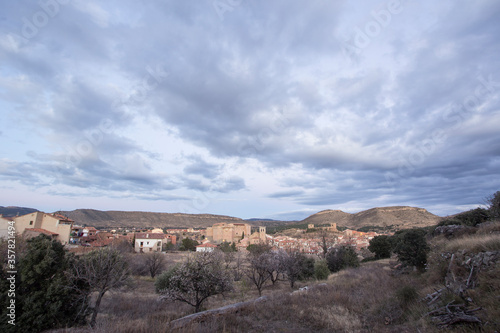 Old mediterranean village Mora de Rubielos, province of Teruel, Aragon-Spain