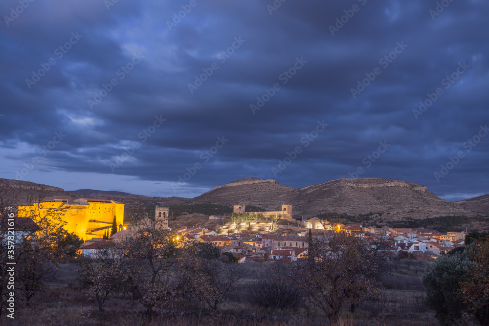 Old mediterranean village Mora de Rubielos, province of Teruel, Aragon-Spain