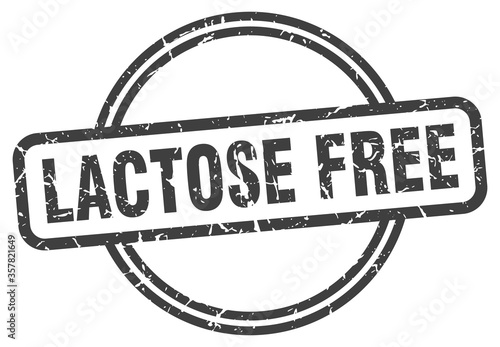 lactose free grunge stamp. lactose free round vintage stamp