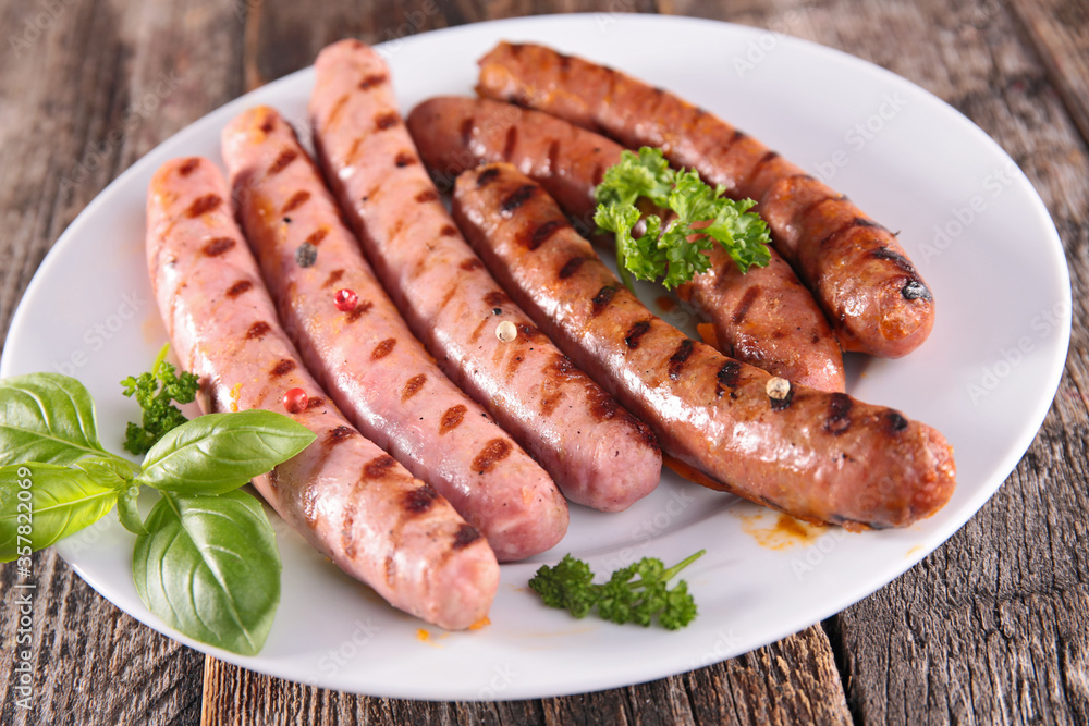 grilled sausage and merguez with basil grilled sausage and merguez with basil