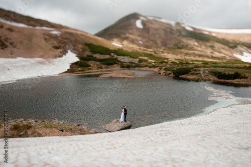 Wedding couples photoshoot in beautiful carpathian mountains