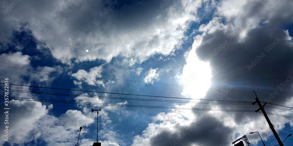 Bright blue sky during the day