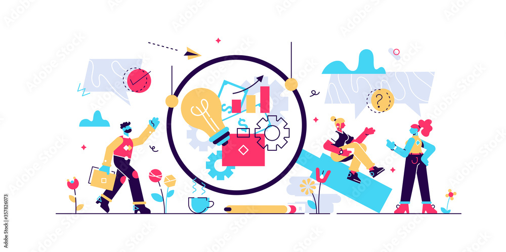 Business transparency vector illustration. Flat