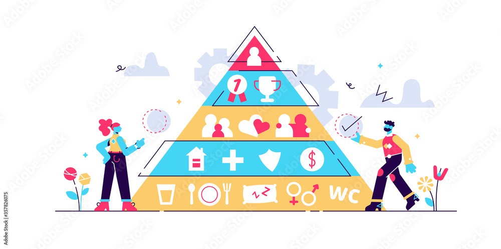 Basic needs vector illustration. Flat tiny Basic needs vector illustration. Flat tiny