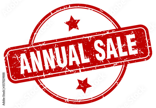 annual sale grunge stamp. annual sale round vintage stamp