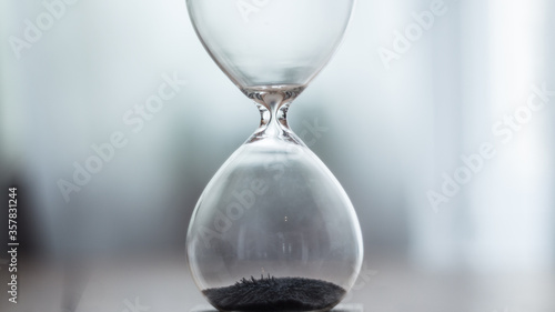 Hourglass close up, center