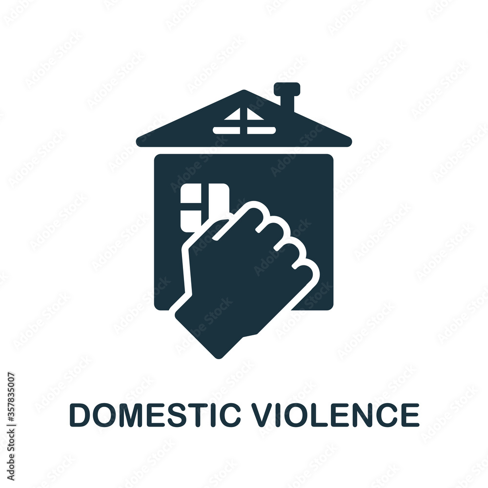 Domestic Violence icon. Simple element from psychology collection ...