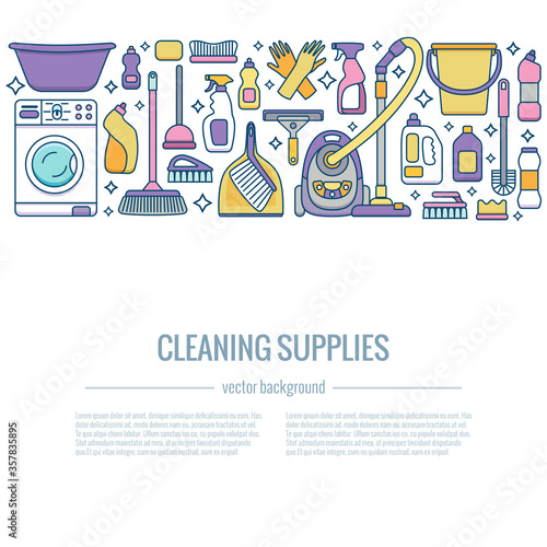 Household cleaning supplies
