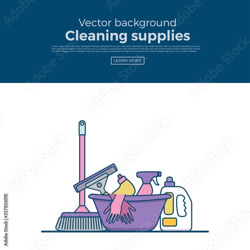 Household cleaning supplies