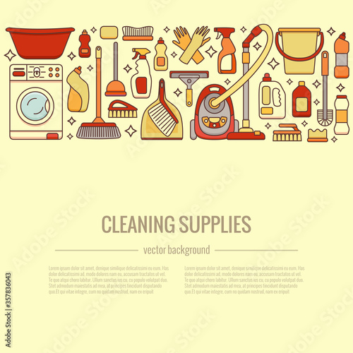 Household cleaning supplies