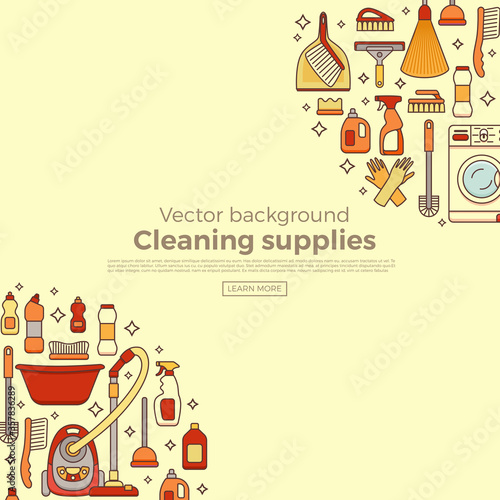 Household cleaning supplies