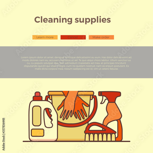 Household cleaning supplies