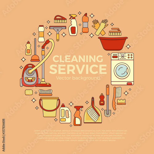 Household cleaning supplies