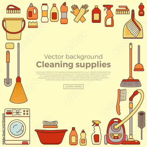 Household cleaning supplies