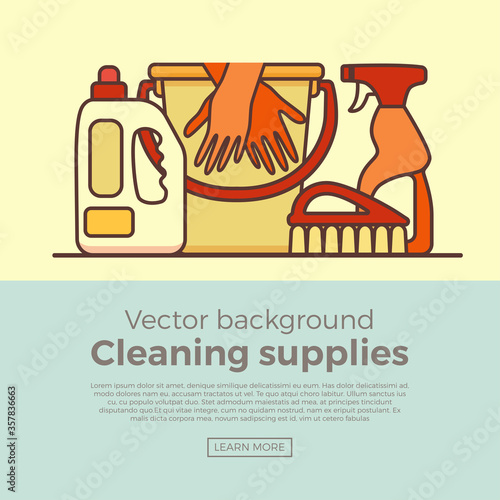 Household cleaning supplies