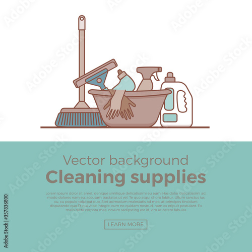 Household cleaning supplies