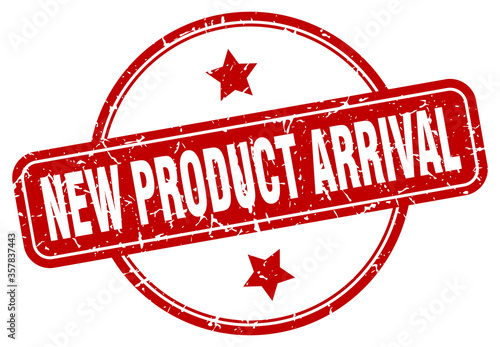 new product arrival grunge stamp. new product arrival round vintage stamp