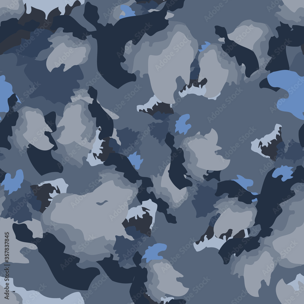 Urban camouflage of various shades of grey and blue colors Urban camouflage of various shades of grey and blue colors