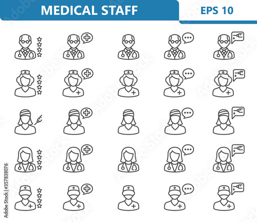 Medical Staff Icons