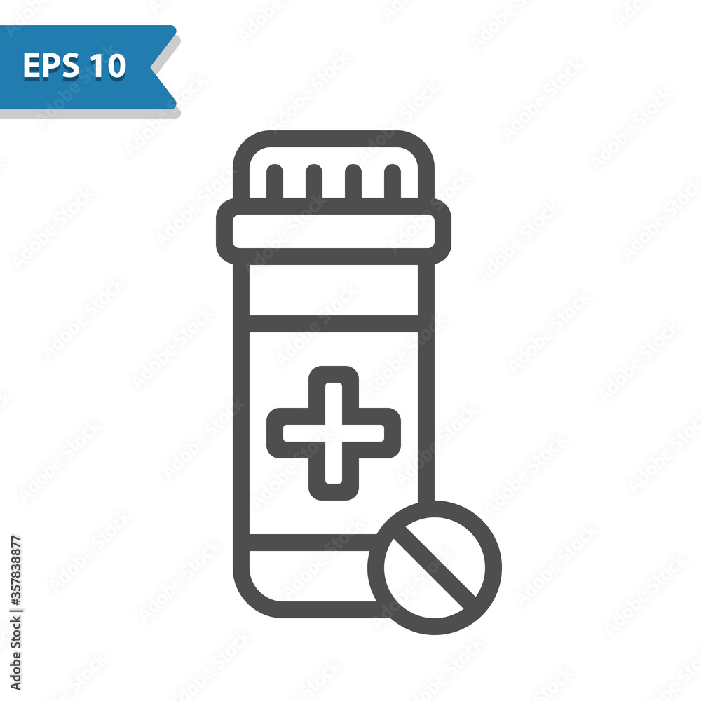 Obraz premium Pill Bottle Icon