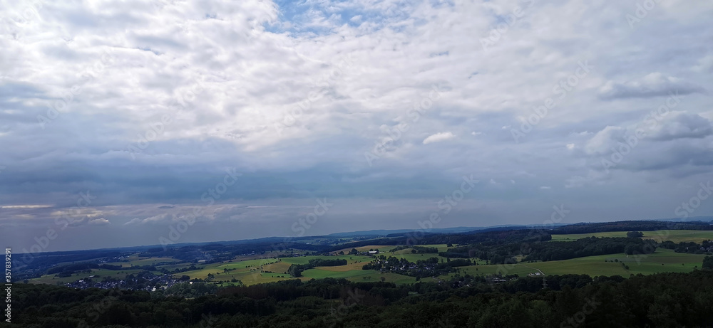 Panorama Bergisches Land in Nordrhein Westfalen