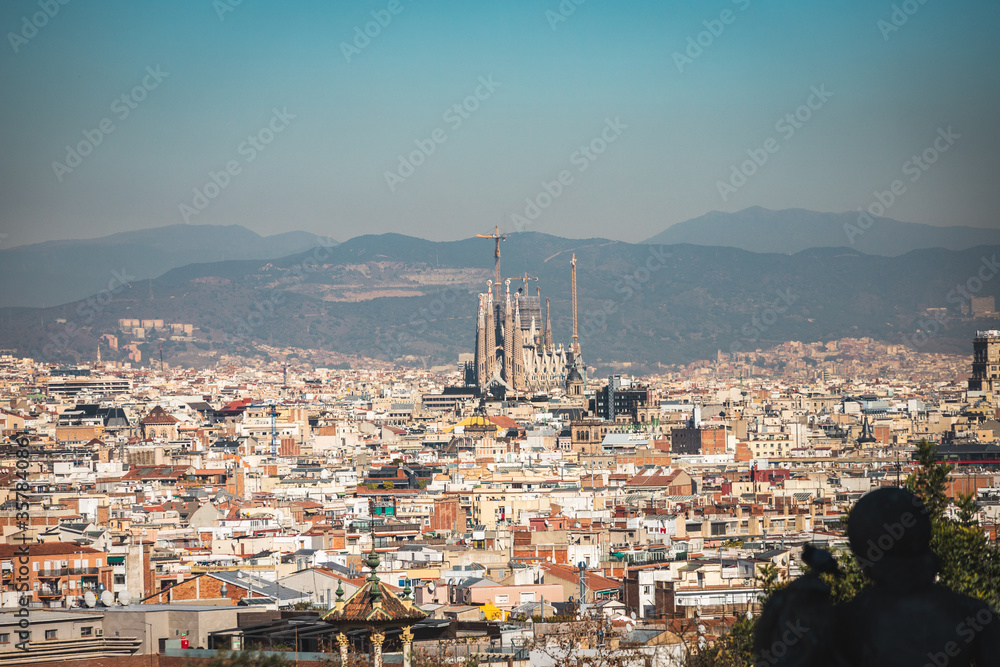 Barcelona, Spain - Cathedral of La Sagrada Familia. It is designed by architect Antonio Gaudi and is being build since 1882.