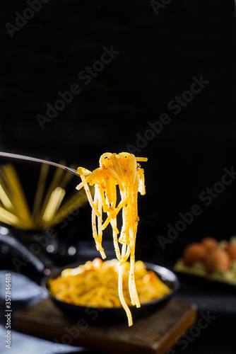 Spaghetti With Fried Eggs