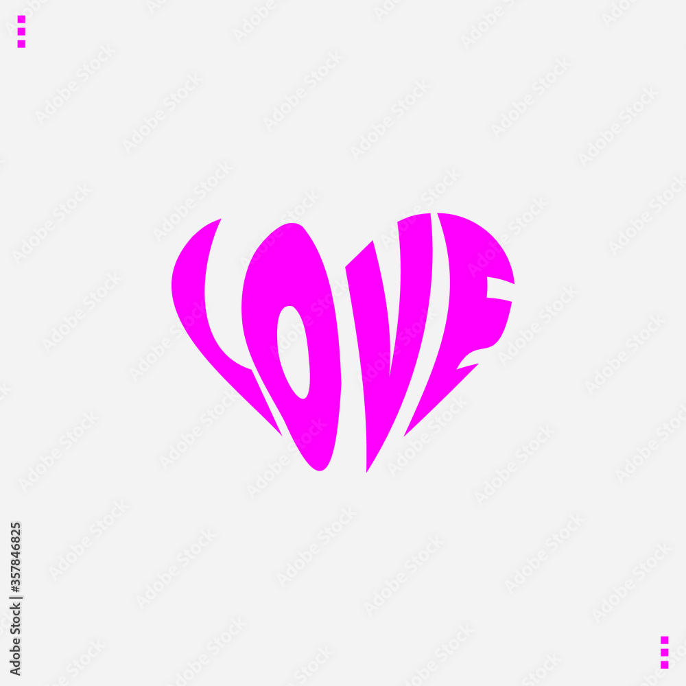 Obraz premium pink heart with pink ribbon