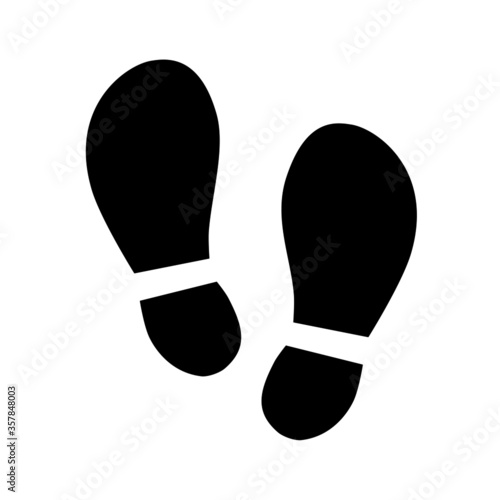  Shoe footprint illustration.human foot print symbol.feet silhouette isolated vector