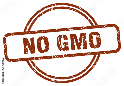 no gmo grunge stamp. no gmo round vintage stamp