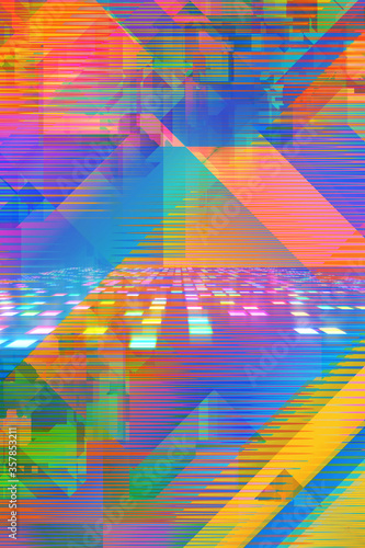 abstract colorful background with lines