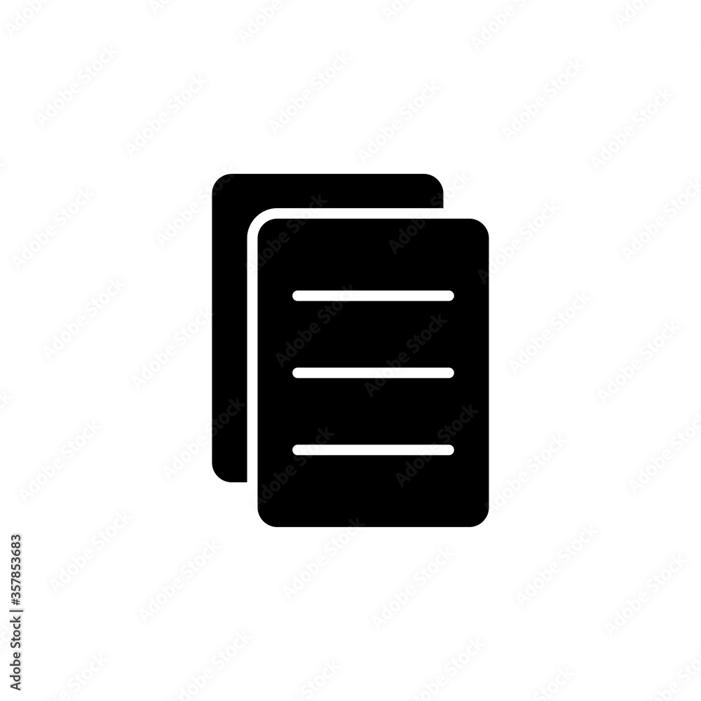 paper icon glyph style design paper icon glyph style design